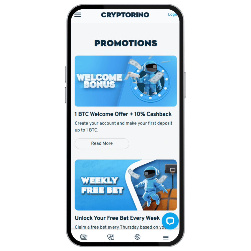 Cryptorino Caisno Nederland Promoties
