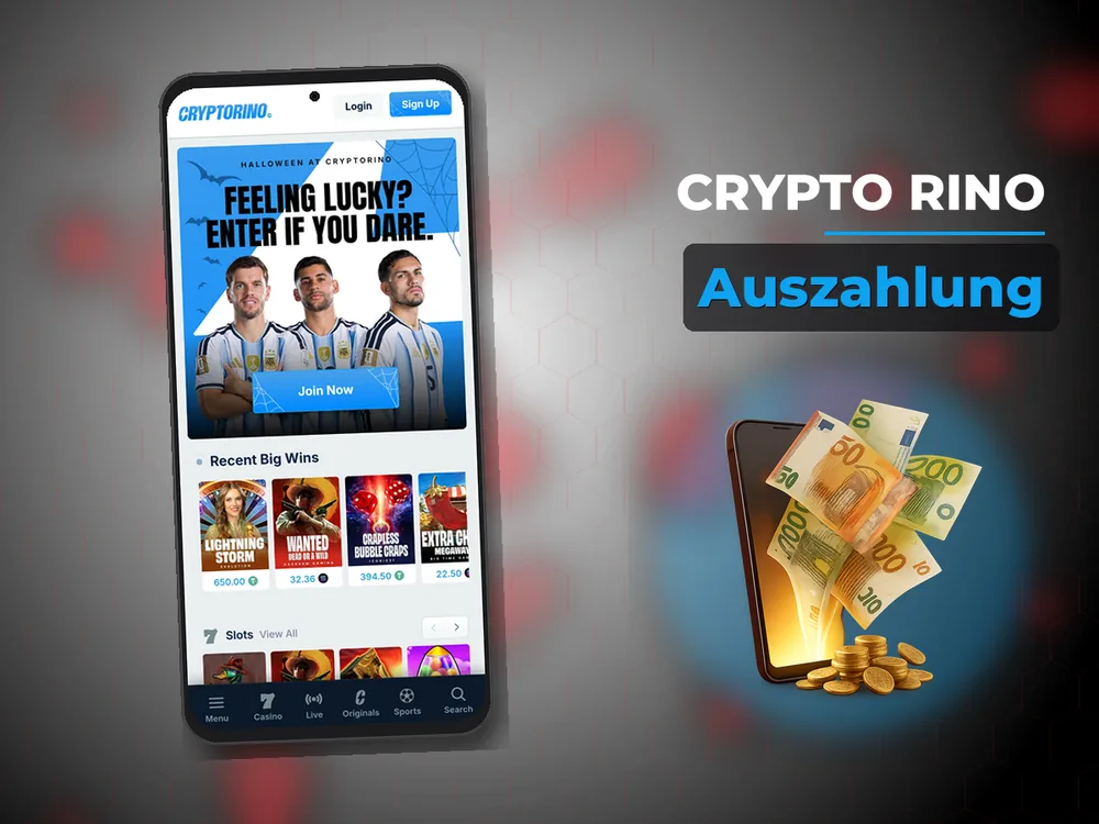 Crypto Rino - Auszahlung