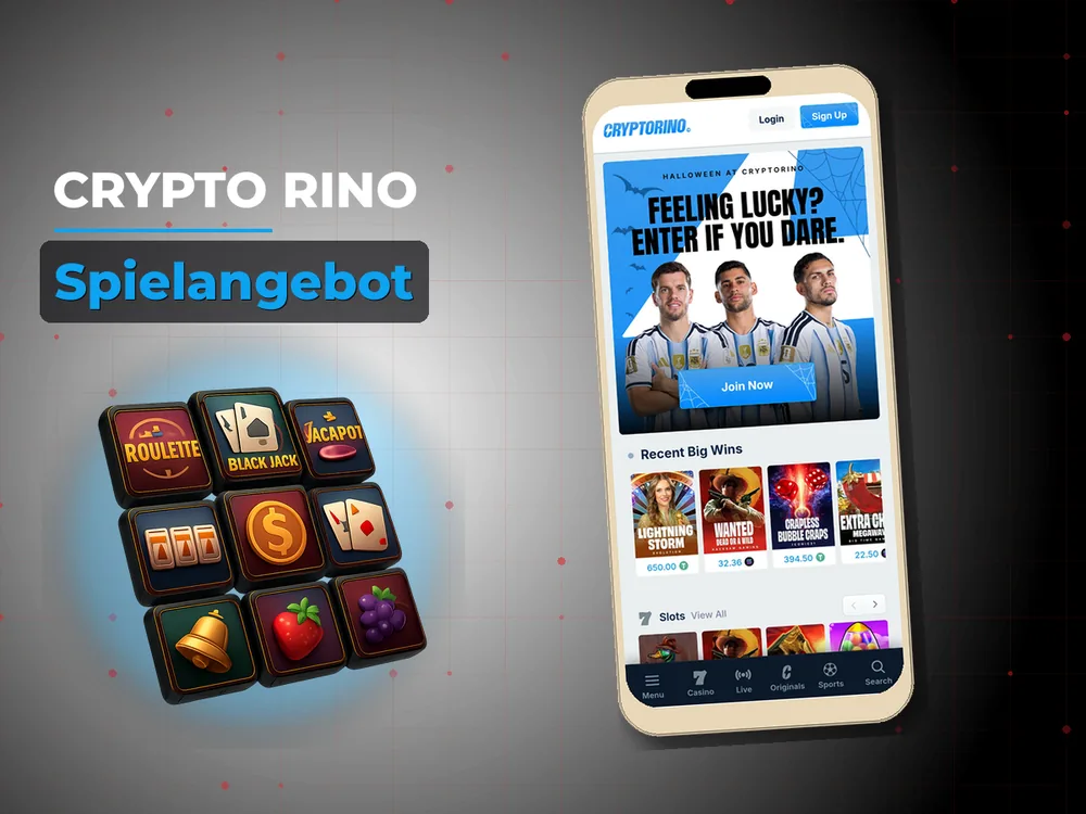 Crypto Rino - Spielangebot