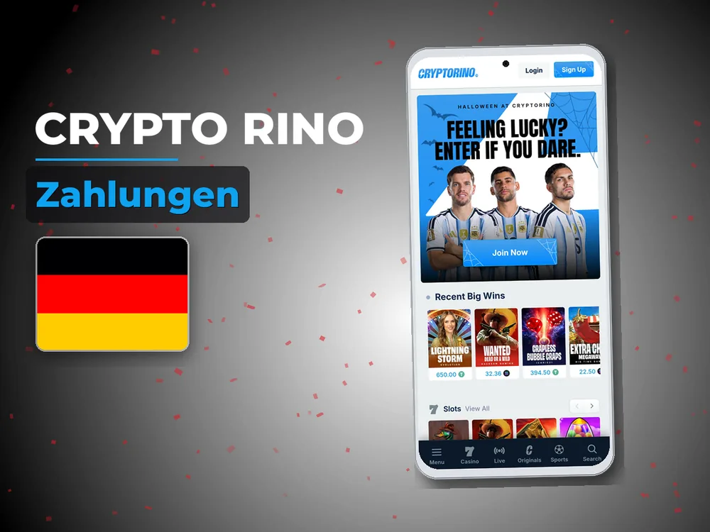 Crypto Rino - Zahlungen